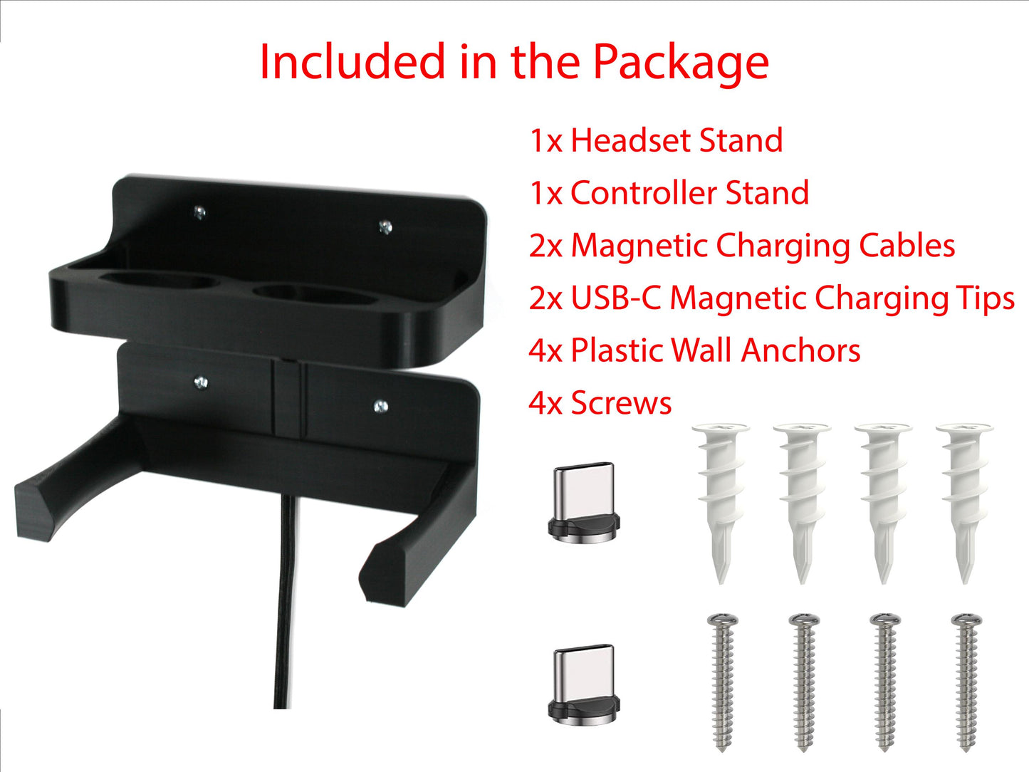 Valve Index Headset and Controller Charging Wall Mount